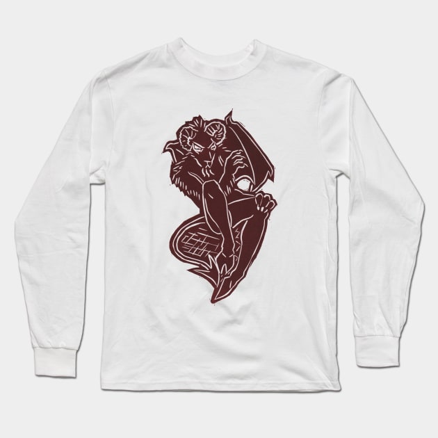 Jersey Devil Rules OK Long Sleeve T-Shirt by blackhaireddemon